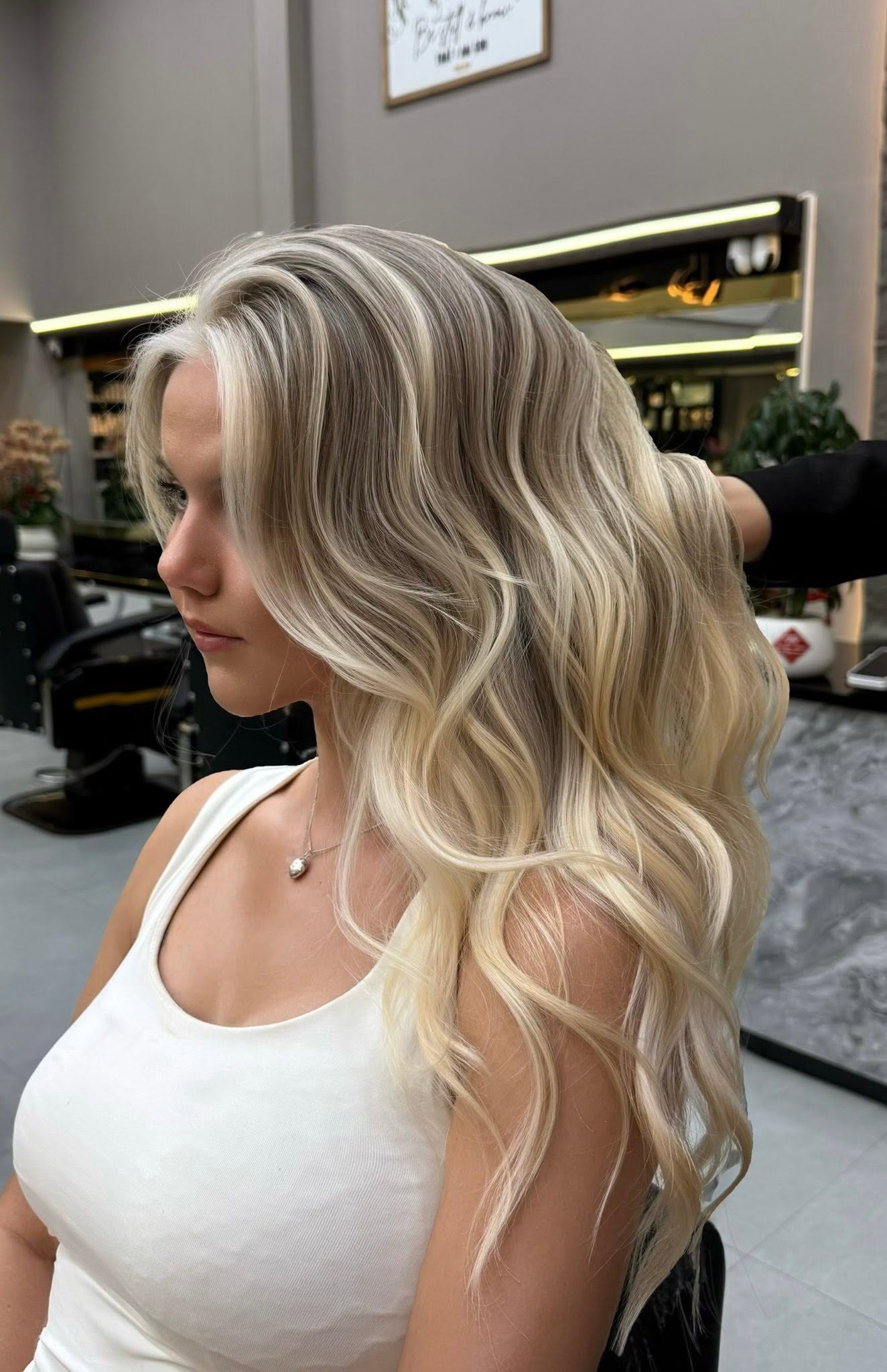 Client's current hair photo